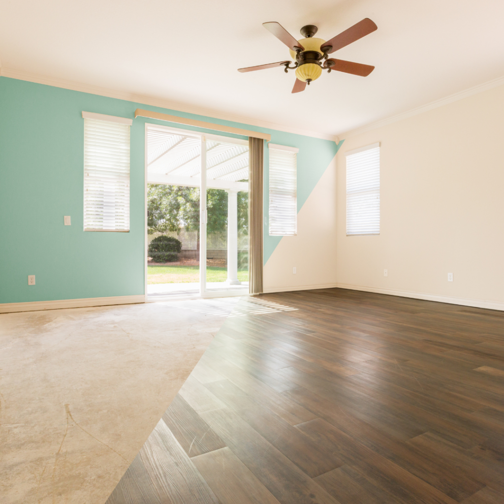 Before & After flooring solution for builders in NJ